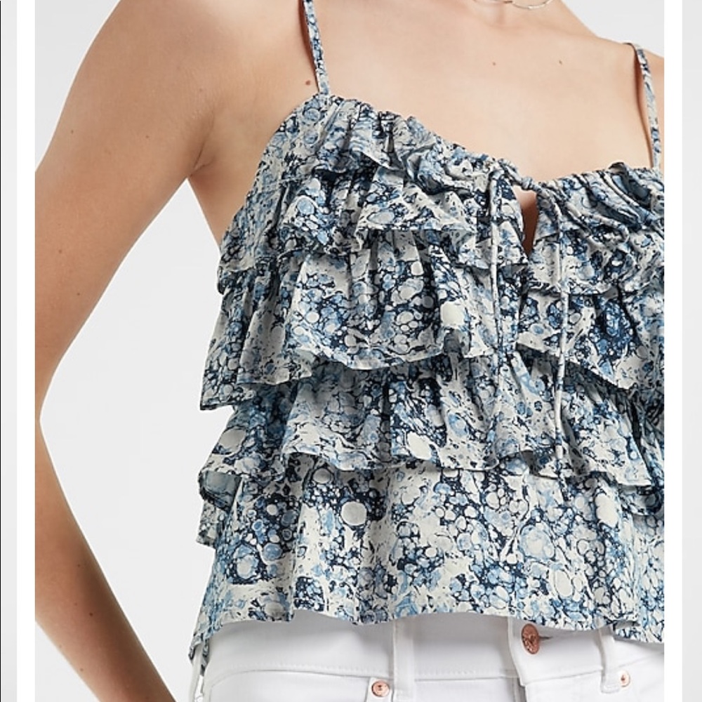 NWT Express Tiered Ruffle Cami - Picture 3 of 3